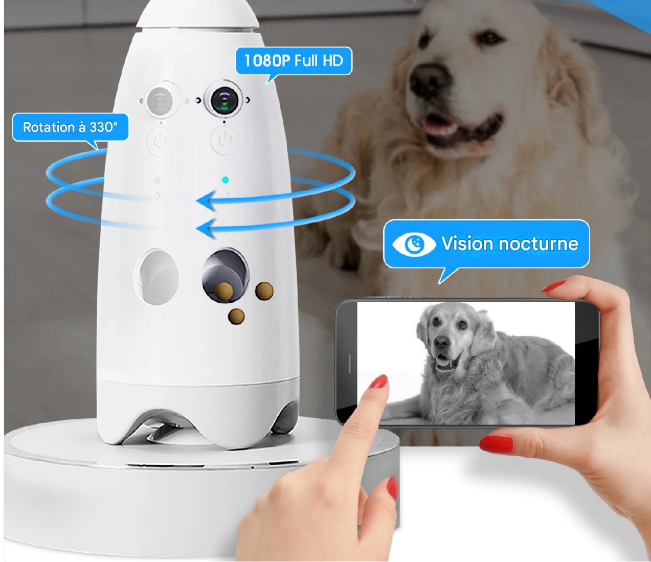 Caméra Intelligente et Distributeur de friandises